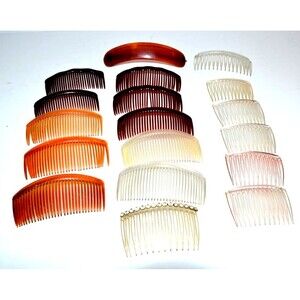 Tilco Goody Hair Combs Lot Vintage barrettes USA 18pc Retro